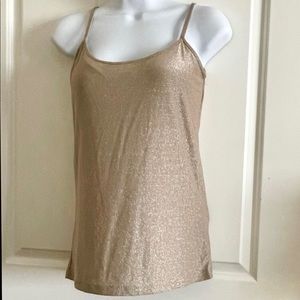 New Gold Shimmer Tank Top Camisole Size S